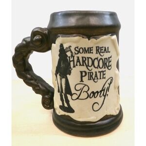 Always Azul Pottery Large Tankard Coffee Mug Some Real Hardcore Pirate Booty